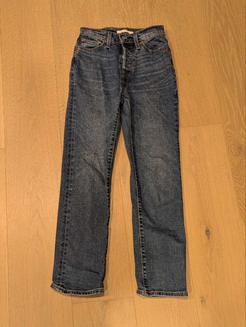 Classic Blue Ribcage Straight Jeans